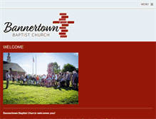 Tablet Screenshot of bannertownbaptistchurch.org